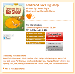 Ferdinand Fox's Big Sleep on LoveReading4KidsUK